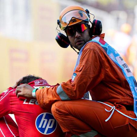 Leclerc, tras el susto en Monza: "El cuello está bien, la vista me preocupó al principio"