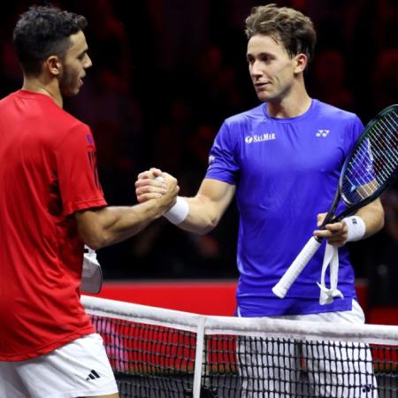 Casper Ruud le ganó a Francisco Cerúndolo en el debut de la Laver Cup 2026