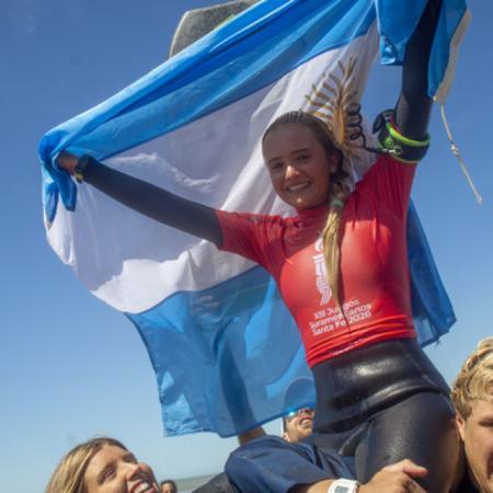 Isabella Assmann salió campeona en bodyboard y le dio otra medalla de oro a la Argentina