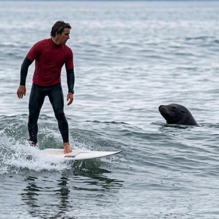 Juegos Suramericanos: un lobo marino irrumpió en la competencia de surf de Mar del Plata