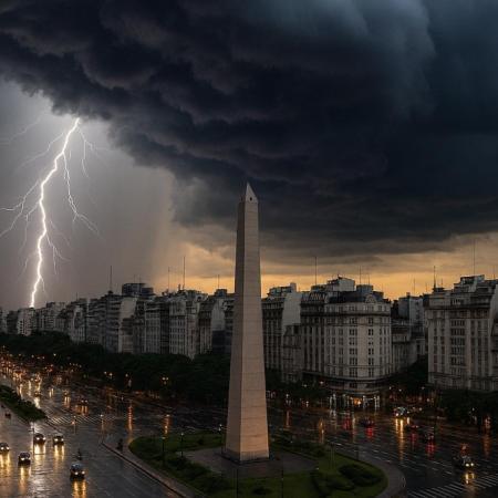 Alerta naranja en el AMBA: a qué hora empiezan las tormentas fuertes y qué se espera para la noche