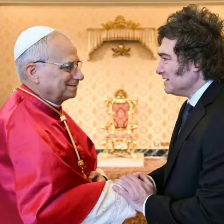 Milei le deseó una pronta recuperación al papa León XIV antes de su operación