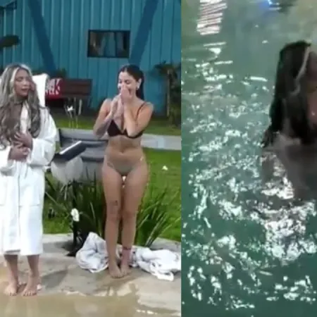 Jessica de GH Uruguay se metió desnuda a la pileta y desató un escándalo: el video