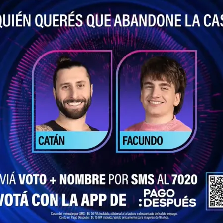 ¿Catán o Facundo? ¿Cómo van los porcentajes de eliminación en Gran Hermano Uruguay?