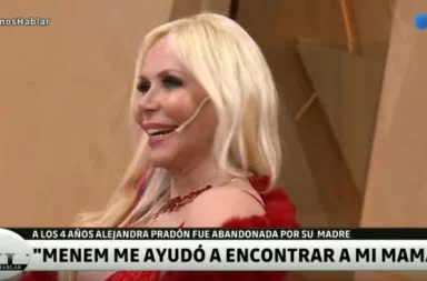 Alejandra Pradón habló de su romance con Carlos Menem