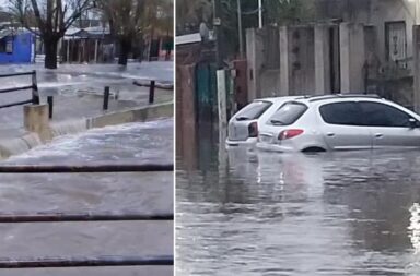 Temporal: caído de granizo y varios barrios inundados en La Plata