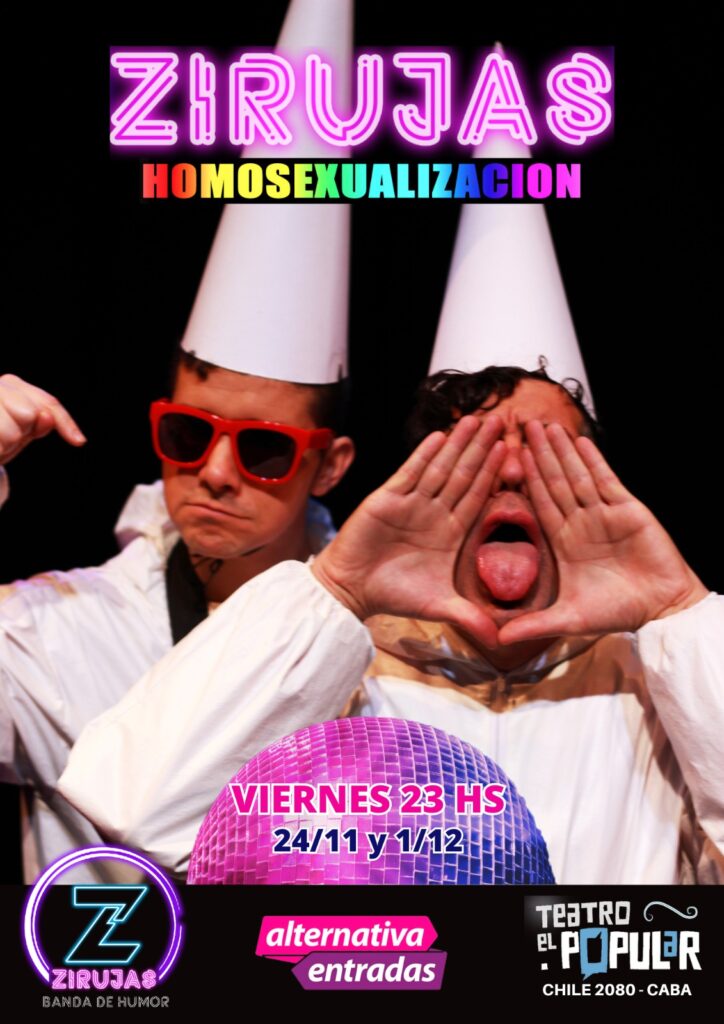 Zirujas, la banda de humor del off, regresa con 'Homosexualización'