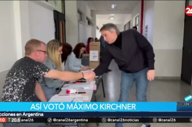 Máximo Kirchner emitió su voto