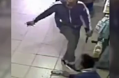 Terrible robo y agresión en un supermercado en Munro