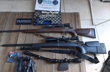 Villa Crespo: incautan armas de guerra y accesorios ilegales de tiro