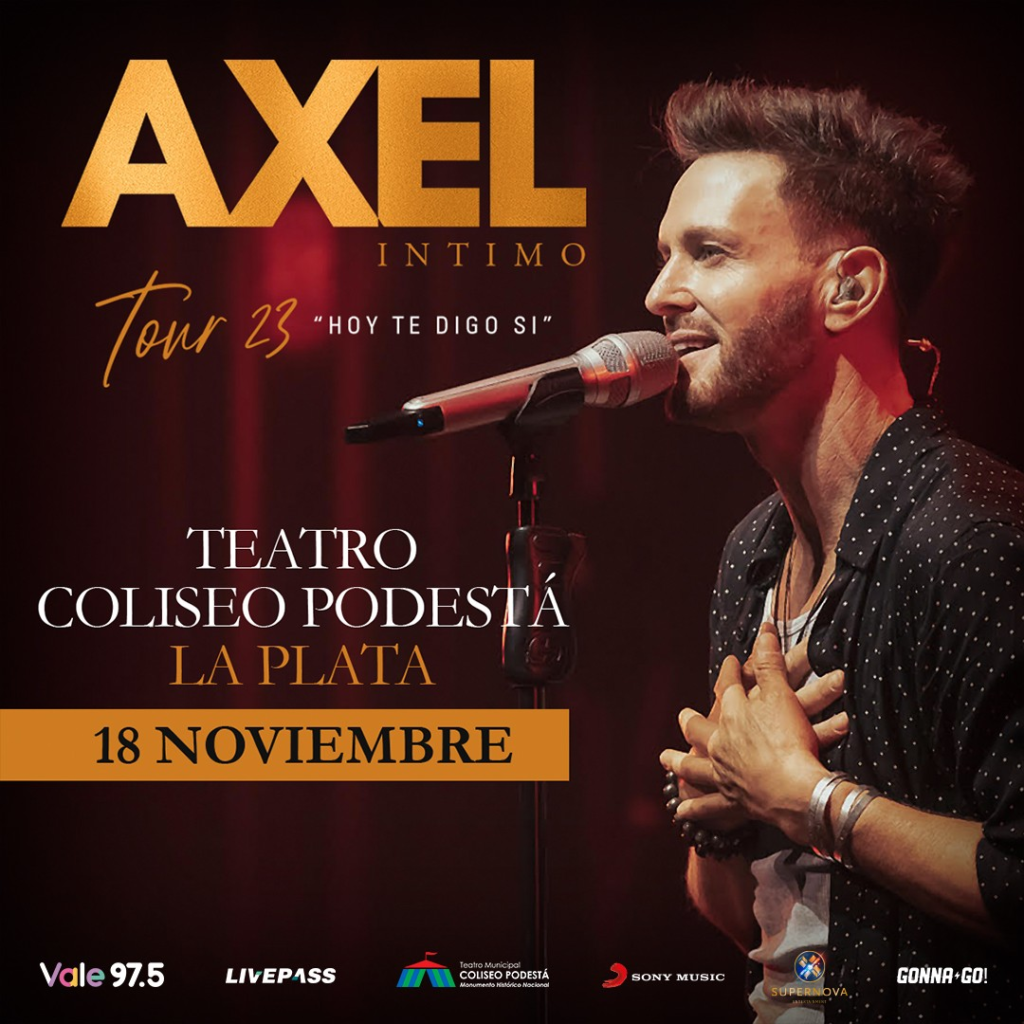 Axel llega este sábado a la Ciudad de La Plata