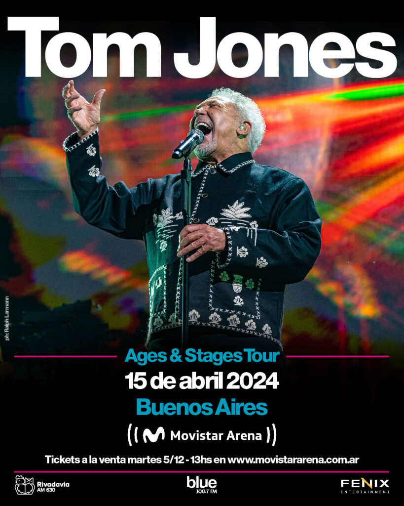 Tom Jones llega a la Argentina con 'Ages & Stages Tour'