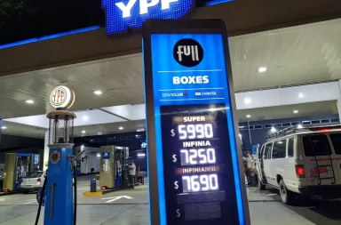 YPF tambièn se sumo al aumento de combustibles
