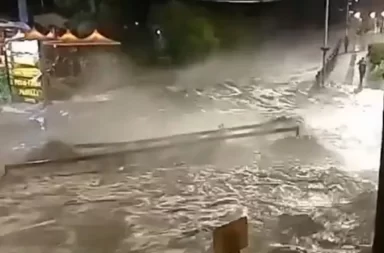 Fuerte temporal de lluvia y granizo en Córdoba