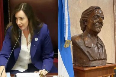 Víctoria Villarruel retiró un busto de Néstor Kirchner del Senado: “No fue senador, no fue vicepresidente y yo no soy su viuda”