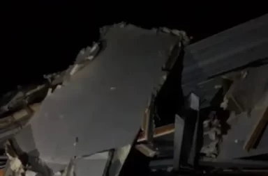 Campana: se voló el techo de una escuela en medio del temporal