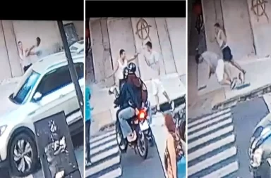 Video | Brutal pelea por un incidente de tránsito en La Plata