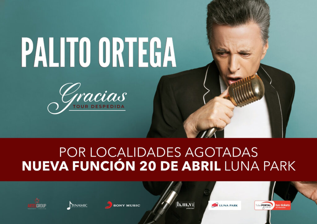 Palito Ortega anuncia las últimas localidades en venta para su show en el Luna Park